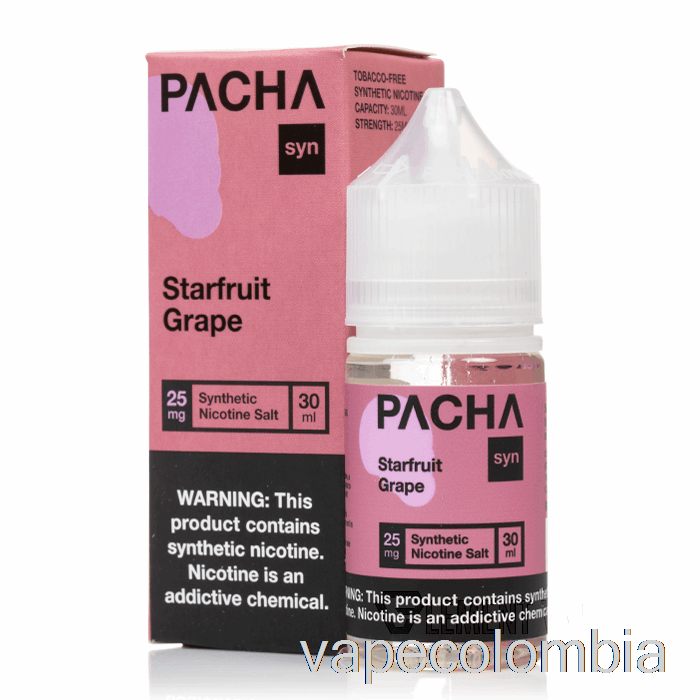 Vape Desechable Carambola Uva - Sales De Pachamama - 30ml 50mg